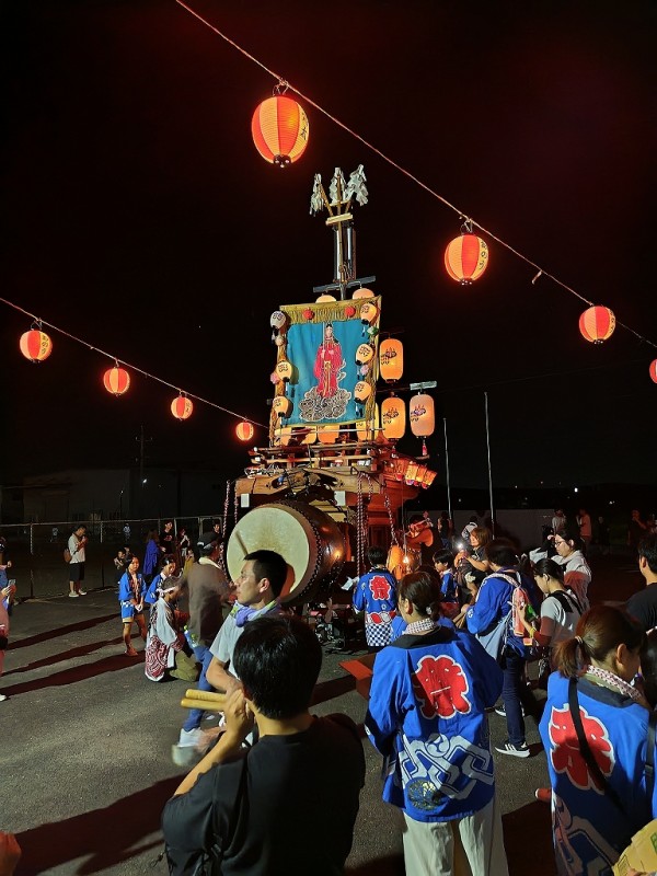 25 東員町 大木大沢、穴太（賑花祭）、瀬古泉 : 神社前2F特設祭事場