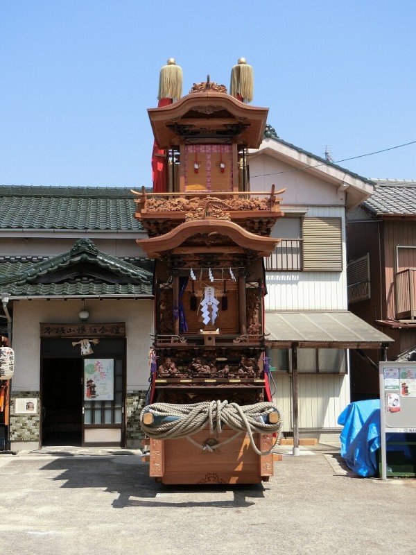 山車紹介【半田市 板山 本板山組 本子車①】 : 神社前2F特設祭事場