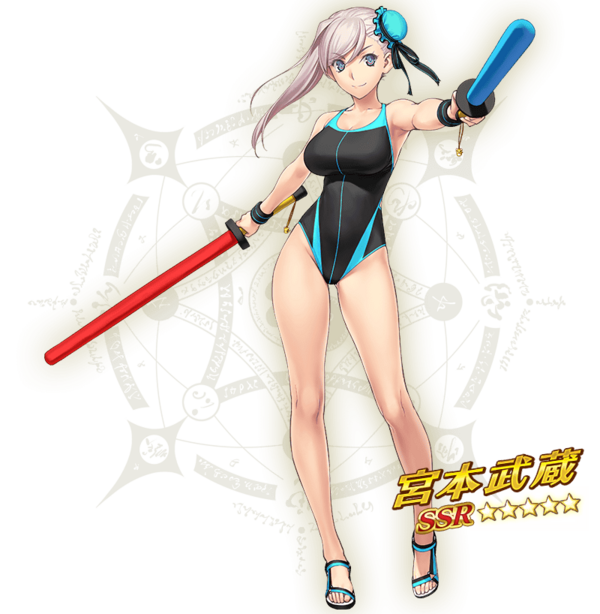 フェイト グランドオーダー 水着イベント19で宮本武蔵 刑部姫 カーミラのエロい水着姿 チラシの裏でゲーム鈍報