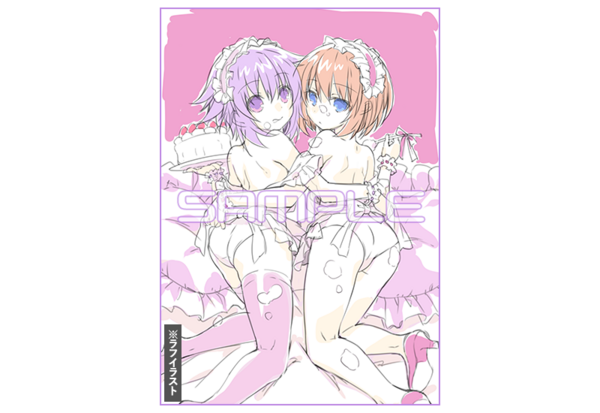 超次元ゲイム ネプテューヌ Sisters Vs Sisters エロ下着丸見えなど店舗特典ラフイラスト チラシの裏でゲーム鈍報
