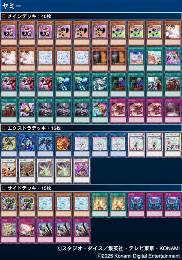 遊戯王　大会優勝デッキ　閃刀ヤミー 遊戯王 大会優勝デッキ 閃刀ヤミー 2025閃刀姫】 優勝デッキ