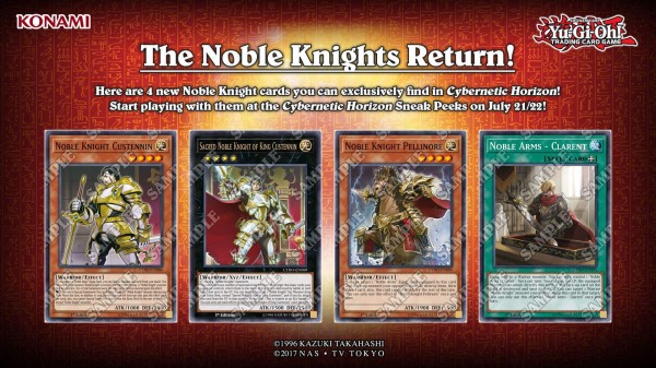 遊戯王TCGフラゲ】海外のCYHO新規収録 『Noble Knight Custennin