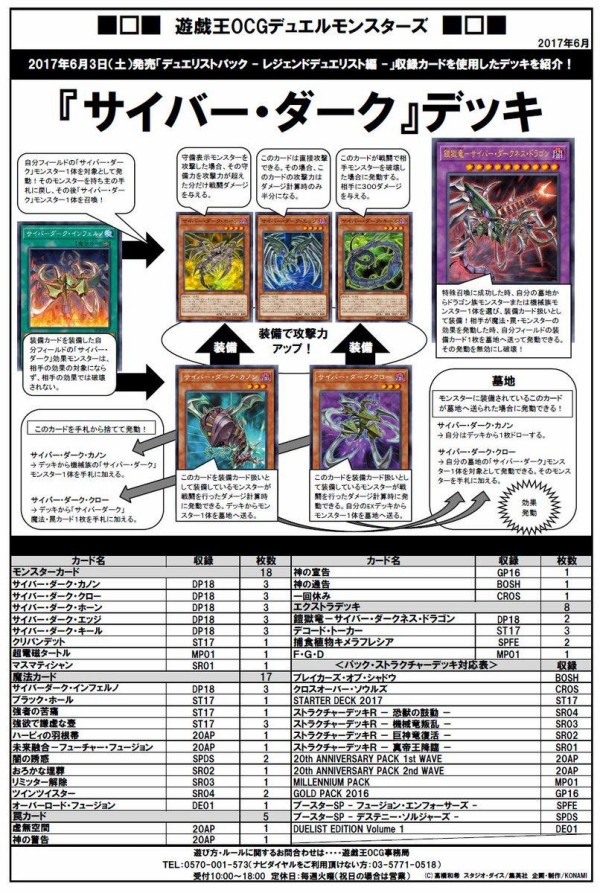 遊戯王ocg サイバー ダーク のデッキレシピを公式が紹介 スターライト速報 遊戯王ocg情報まとめ