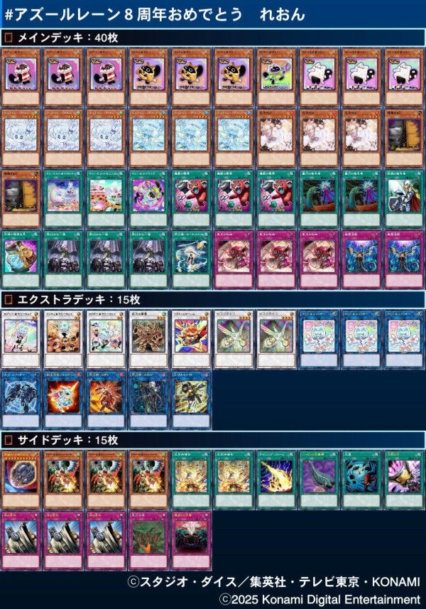 遊戯王大会結果】第5回国鳥CS1st Anniversary 個人戦 優勝は