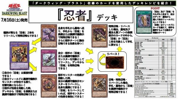 遊戯王OCG】『忍者』のデッキレシピを公式が紹介！ : スターライト速報 -遊戯王OCG情報まとめ-