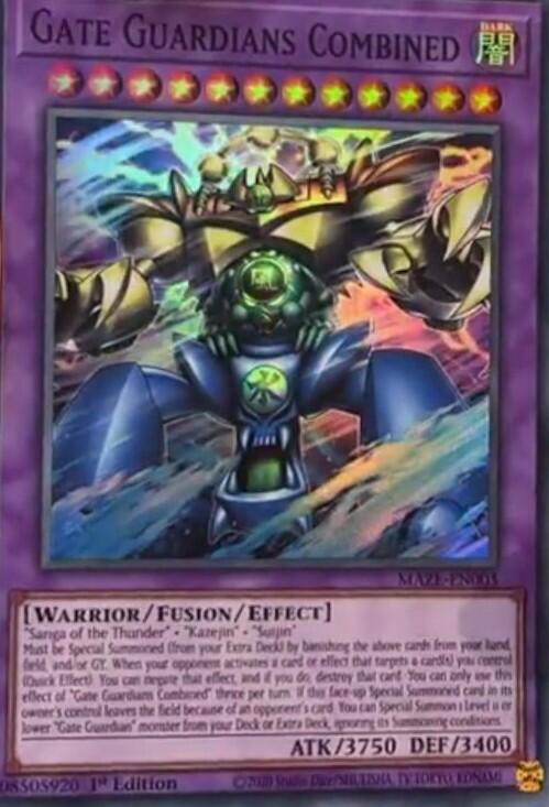 遊戯王TCGフラゲ】海外のMaze of Memoriesに『Gate Guardian 遊戯王TCGフラゲ】海外のMaze of Memoriesに『Gate Guardian