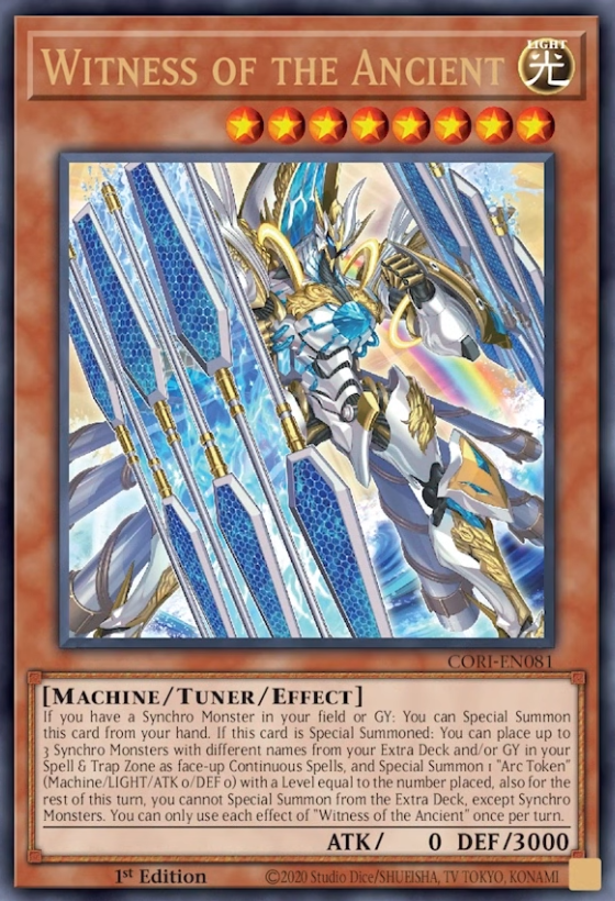 遊戯王TCG情報】海外のCORIに『Witness of the Ancient』が新規収録