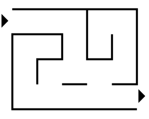 直進迷路を作ってみた 迷路を作る