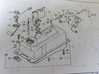 HONDA Fusion250（MF02） ガソリンタンク交換 オイル交換 : MC Craft