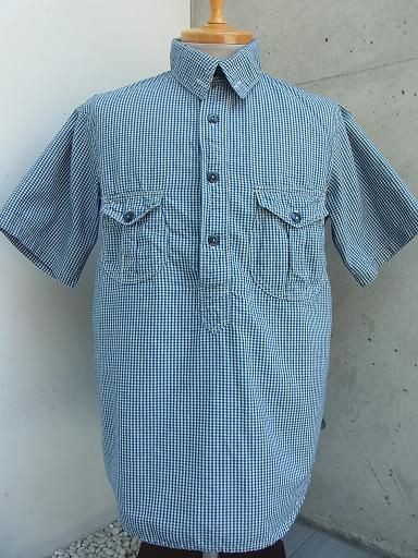LOCOMOTIVE FIREMAN SHIRT - INDIGO SMALL CHECK : McFly （マクフライ