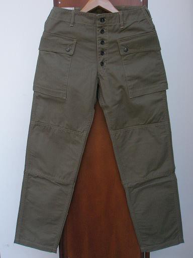 大人気新作 PANTS PARA A.S.S. - McFly : TWILL HERRINGBONE OLIVE パンツ