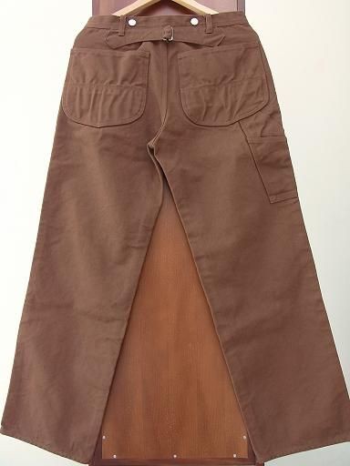 クッシュマン ブラウンオーバーオール Cushman】BROWN DUCK WAIST