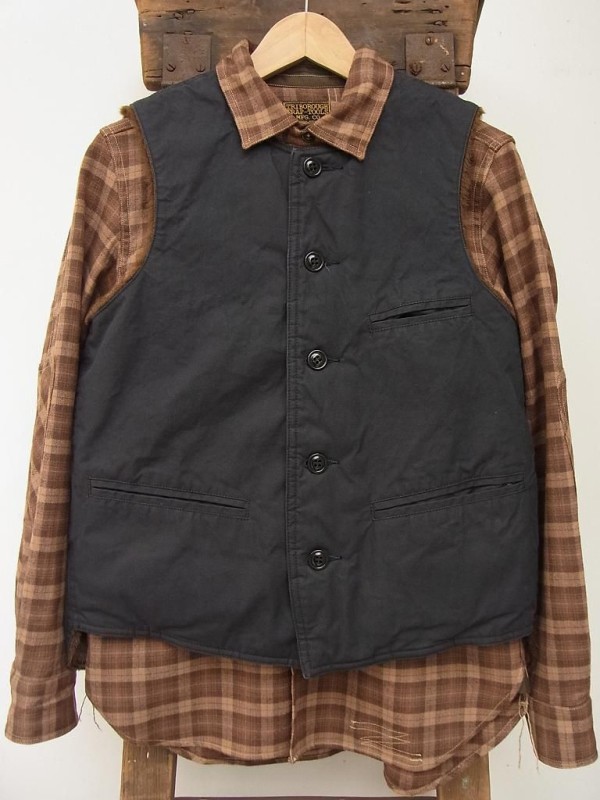 トップス CUSHMAN wool check vest トップス CUSHMAN wool check vest