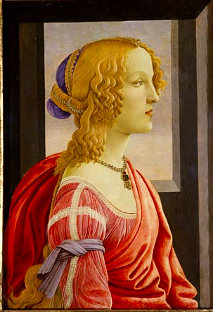 ボッティチェリ／聖母子（書物の聖母）複製画額装