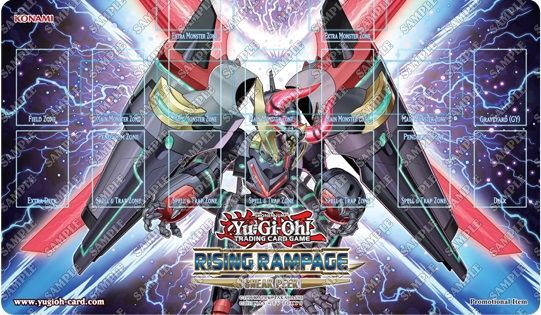 銀河眼の時空竜 スニークピーク プレイマット 遊戯王 海外 英語 米 遊戯王 英語版『ライジング・ランペイジ』スニークピーク