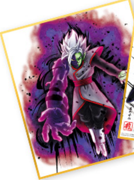 ドラゴンボール アート色紙 ポストカード【3月20日までの出品】 BANDAI ドラゴンボール色紙ART 1弾/2332808 悟空&ビルス(箔押し