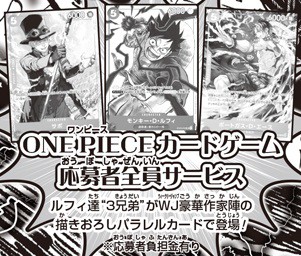 週刊少年ジャンプ 2025年19号 ワンピカード 応募者全員サービス