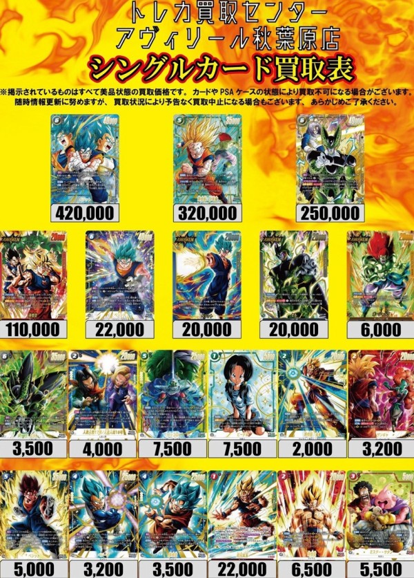 ドラゴンボールフュージョンワールド CROSS FORCE 発売2日目のメルカリ