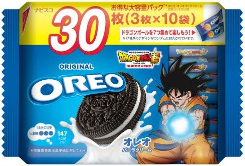 オレオ×ドラゴンボール超スーパーヒーロー 今日(18日)からコラボパック