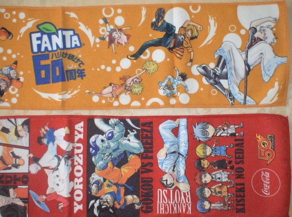 【全6種】週間少年ジャンプ　50周年　ふんわりマフラータオル コカ・コーラ×週刊少年ジャンプ創刊50周年記念『ふんわり