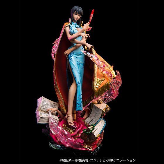 ワンピース 立体アート ニコ・ロビンと狼 木製フレーム ワンピース ログコレクション 大型スタチューシリーズ ニコ