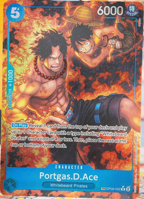 英語版 王族の血統 トレジャーレア『OP08-052 ポートガス・D