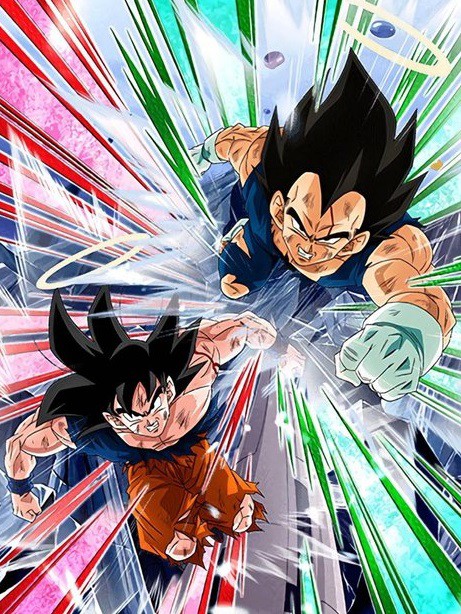 ドッカンバトル 新LR『復活のフュージョン 孫悟空(天使)&ベジータ(天使