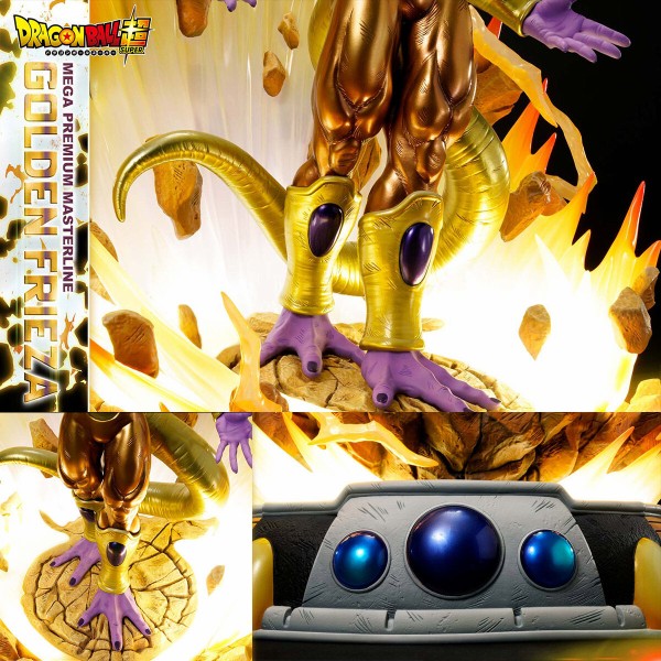 メガプレミアムマスターライン ゴールデンフリーザ　フィギュア 世界限定150体② ドラゴンボール超』ゴールデンフリーザが迫力の1/4スケール、全