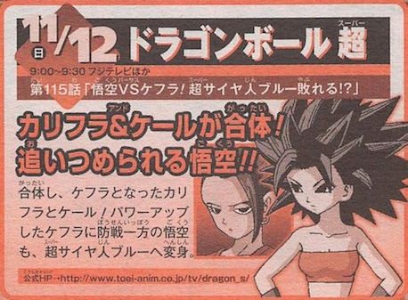 ネタバレ注意 ドラゴンボール超 第115話 11 12放送 の予告記事 遊戯王 ドラゴンボール通販予約情報局