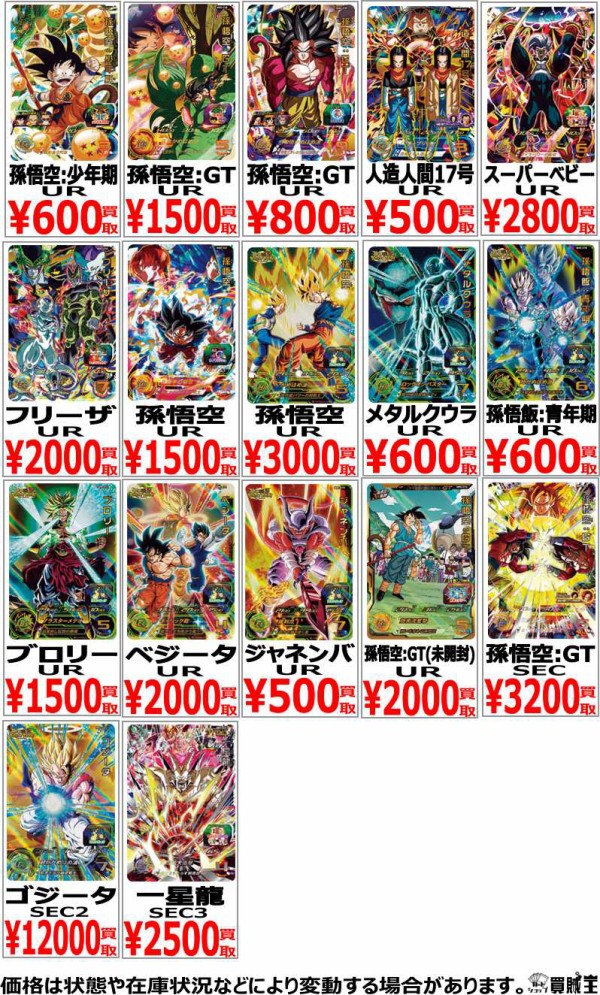 SDBH MM2弾 発売7日目の販売・買取相場(店頭&ネット)『シークレット