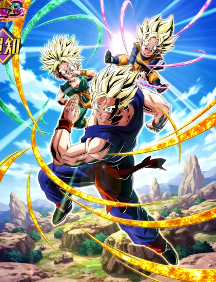 ドッカンバトル 新LR『SS孫悟空(青年期)＋SSトランクス(幼年期