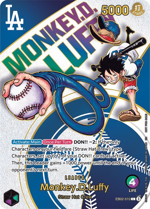 ドジャースコラボ　ワンピース【新品】 ワンピース×ロサンゼルス・ドジャース コラボ【大谷翔平さんが