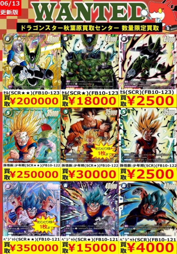 ドラゴンボールフュージョンワールド CROSS FORCE 発売2日目のメルカリ
