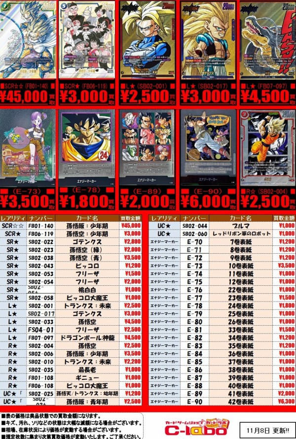 マンガブースター02 エナジーマーカー パラレル 金 ブルマ E-73