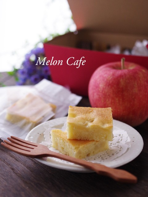 りんごの簡単スクエアケーキ 焼き菓子にぴったりなラッピング箱 めろんカフェ Powered By ライブドアブログ