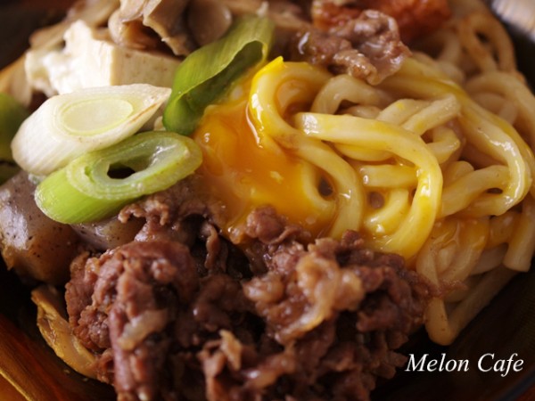 フライパンですき焼きうどん コレクション