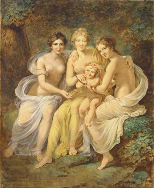 ギリシア神話とローマ神話に登場する美と優雅を象徴する三人の女神 三