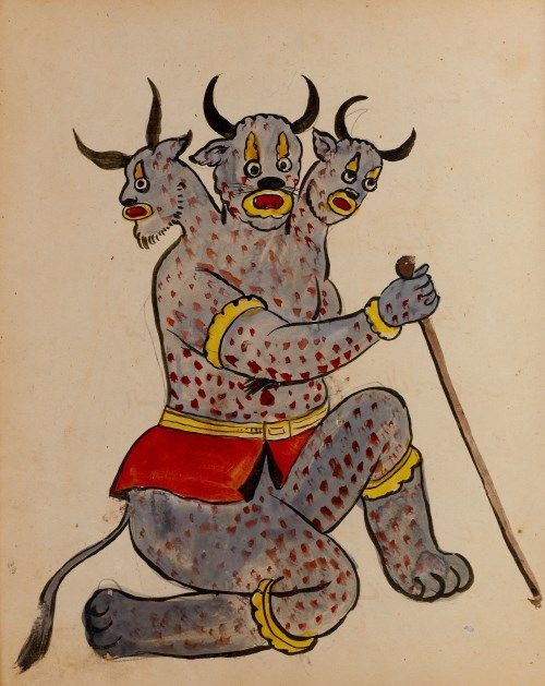イランの悪魔の呪文書の挿絵18点 12星座を司る ゆるキモかわいい悪魔たち メメント モリ 西洋美術の謎と闇