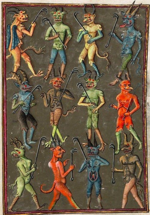 中世の悪魔についての絵画13点 西洋人が描きだした シュールでゆるい悪魔の姿 メメント モリ 西洋美術の謎と闇