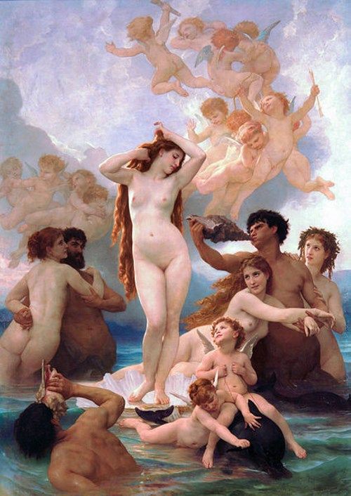 ヴィーナスの誕生の絵画13点 原初の神と泡より産まれ出た 愛の女神の大行進 メメント モリ 西洋美術の謎と闇