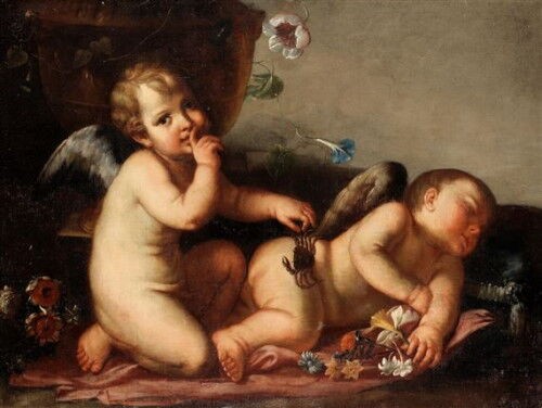 眠る子供の絵画13点 天使やクピド イエス 死などの象徴として眠る無垢な子供達 メメント モリ 西洋美術の謎と闇
