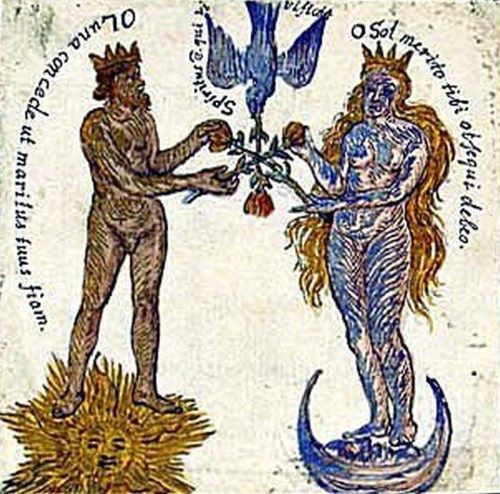 アンドロギュノス 両性具有 についての写本挿絵13点 錬金術における完全体の象徴 メメント モリ 西洋美術の謎と闇
