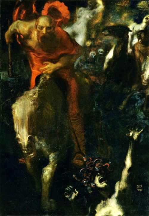 ワイルドハントの絵画11点 北欧神話のオーディンを起源とする天翔ける軍勢 メメント モリ 西洋美術の謎と闇