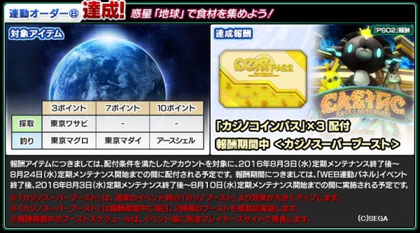 アークマスロットに対してのカジノスーパーブーストの効果 だらだらpso2