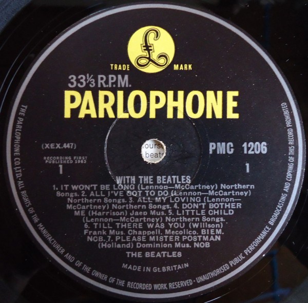 初回ハーフシャドウ UK 1963 MONO with the beatles 【公式通販】