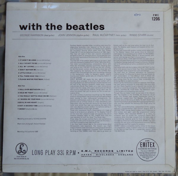 初回ハーフシャドウ UK 1963 MONO with the beatles 【公式通販】