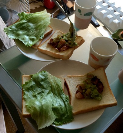 彼氏のサンドイッチを作るスキルがメキメキ上達している件 ごはんの頂