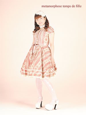 アンティークブーケバッスルワンピース ☆好評予約受付中 アンティークブーケバッスルOP☆ メタモルフォーゼ
