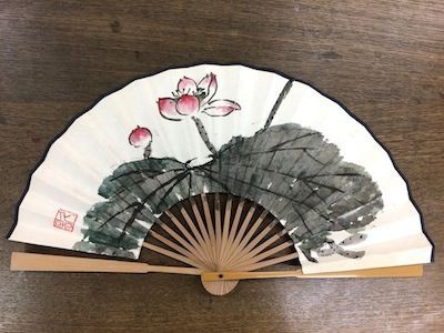 水墨画教室 扇子 : 水墨画家 安藤美香のブログ