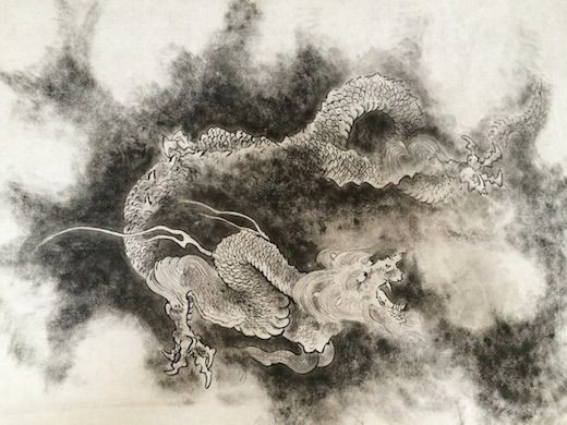 模写 宋 陳容「九龍図」 : 水墨画家 安藤美香のブログ